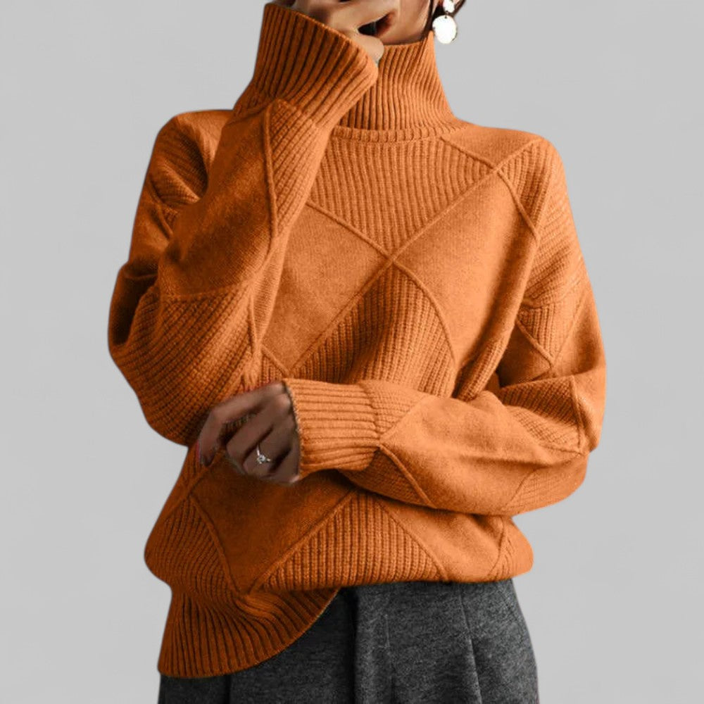 Sudadera Mujer Cuello Alto Estampada Invierno