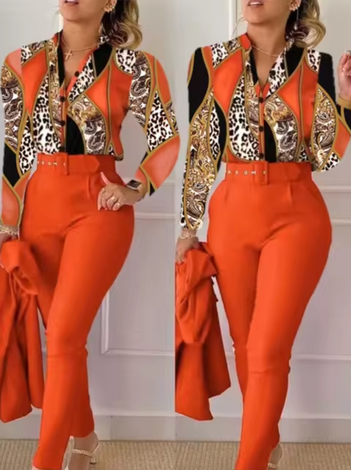 Traje de Dos Piezas Elegante y Chic