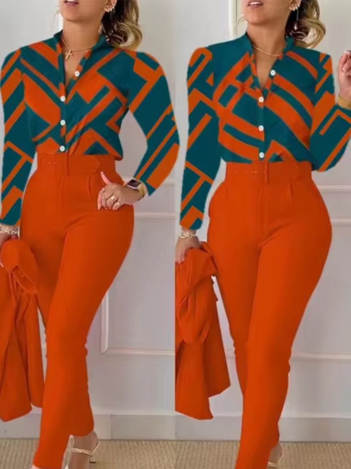 Traje de Dos Piezas Elegante y Chic
