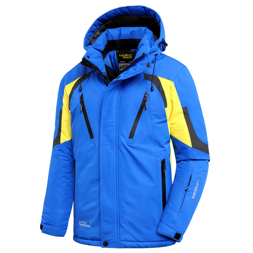 Chaqueta de lluvia impermeable con capucha para hombre