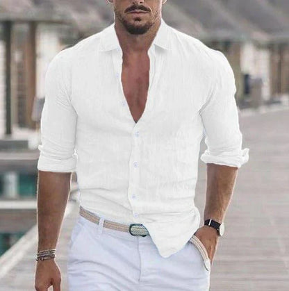 Camisa Lino Fresca Estilo Verano