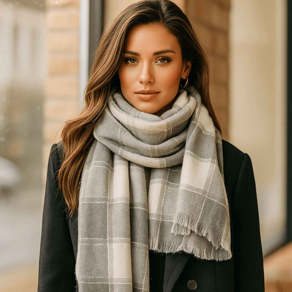 Bufanda de Punto suave y Elegante para Mujer