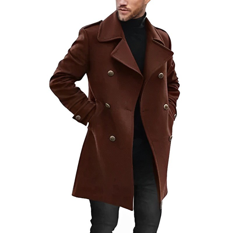 Chaquetón Hombre Doble Botón Elegante - Vestiria