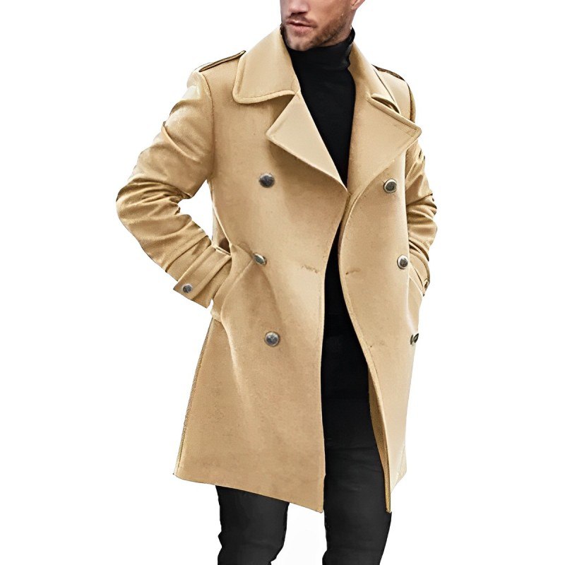Chaquetón Hombre Doble Botón Elegante