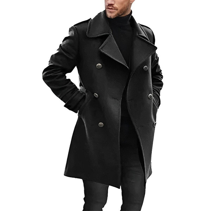 Chaquetón Hombre Doble Botón Elegante