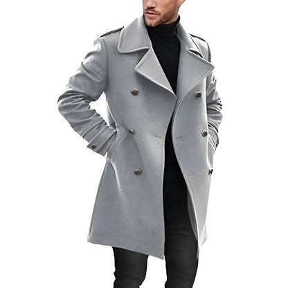Chaquetón Hombre Doble Botón Elegante