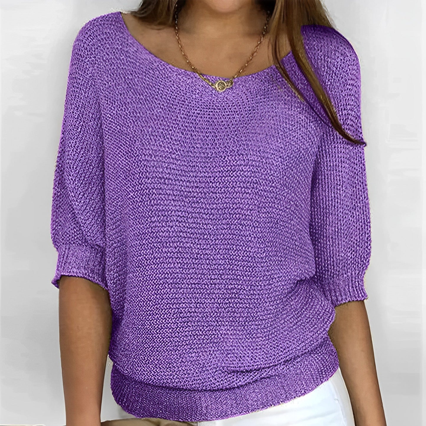 Blusa de Punto Suave y Ligera