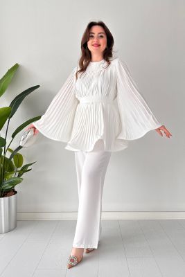 Conjunto de Verano Mujer Vestido Corto y Pantalón