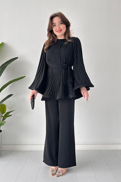 Conjunto de Verano Mujer Vestido Corto y Pantalón - Vestiria