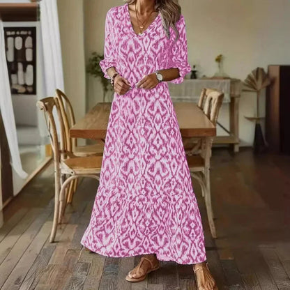 Vestido Mujer Verano Escote V Elegante