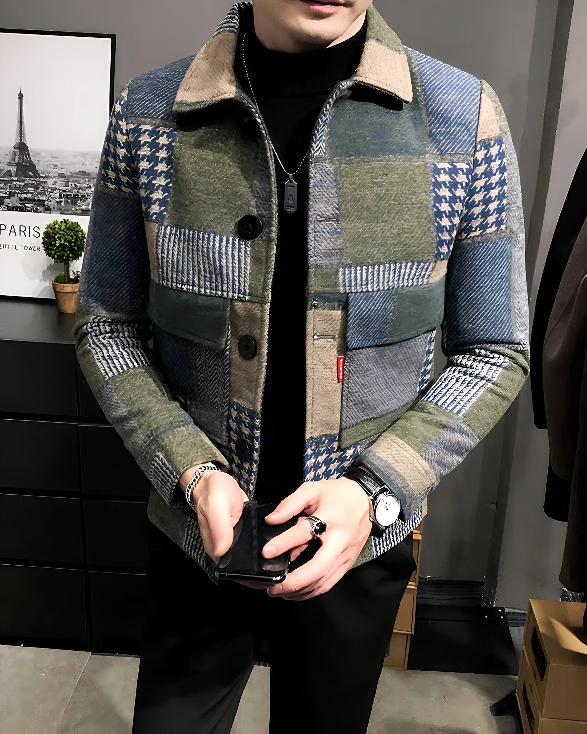 Chaqueta Estampada Colorida Mujer - Vestiria