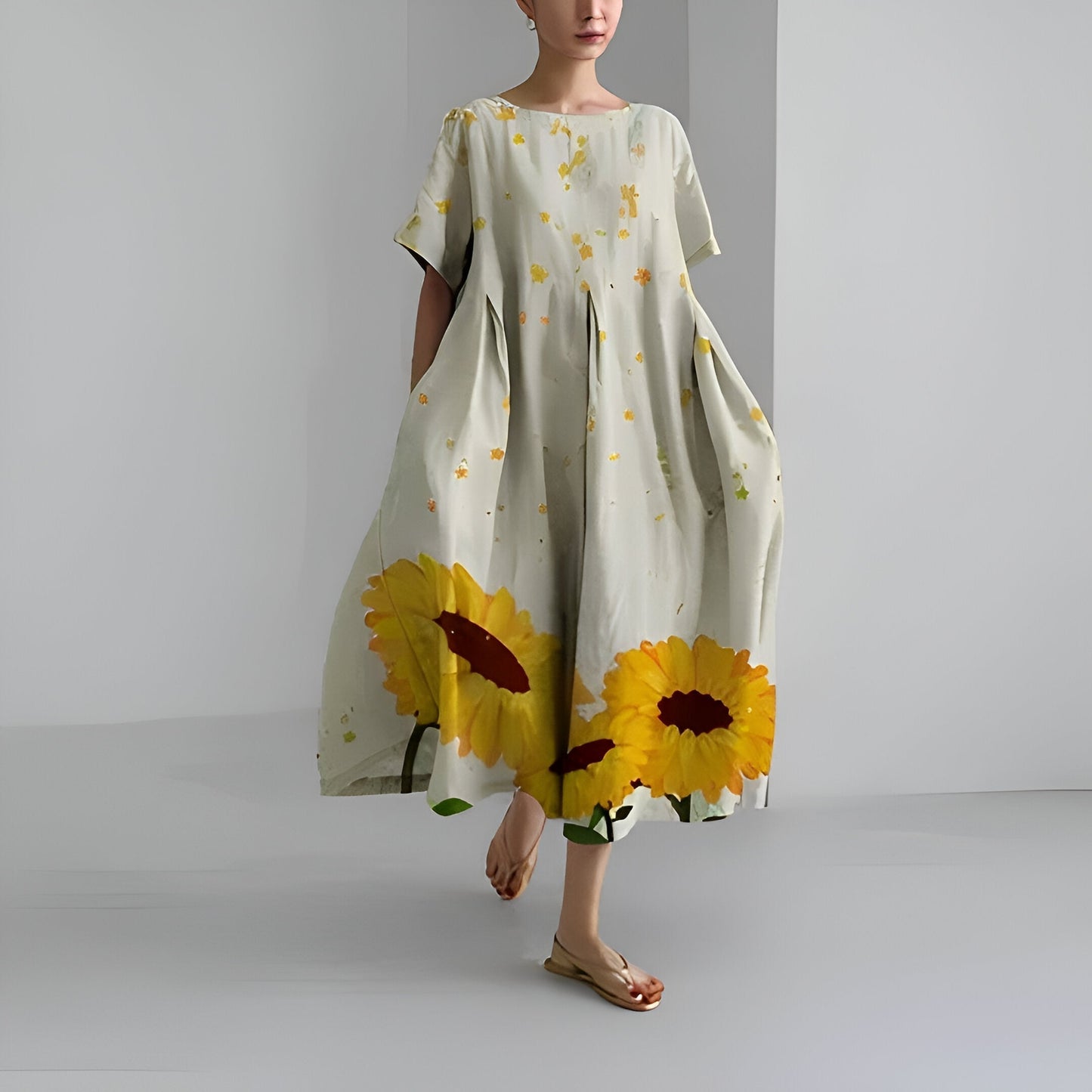Vestido Florido Estilo Boho