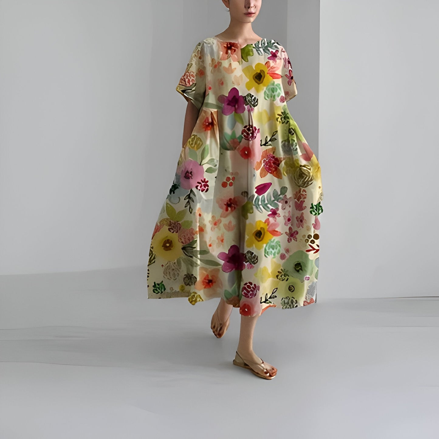 Vestido Florido Estilo Boho