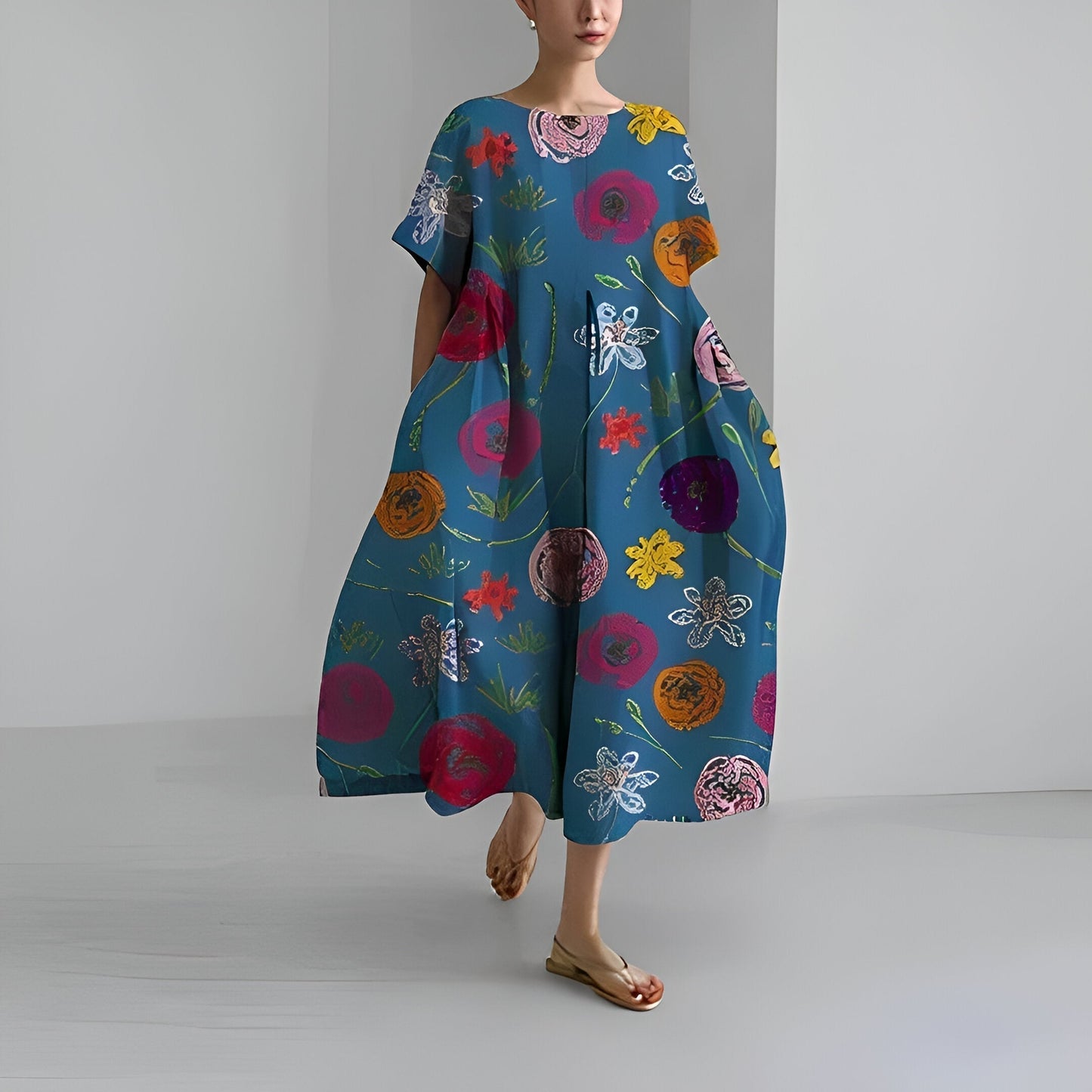 Vestido Florido Estilo Boho