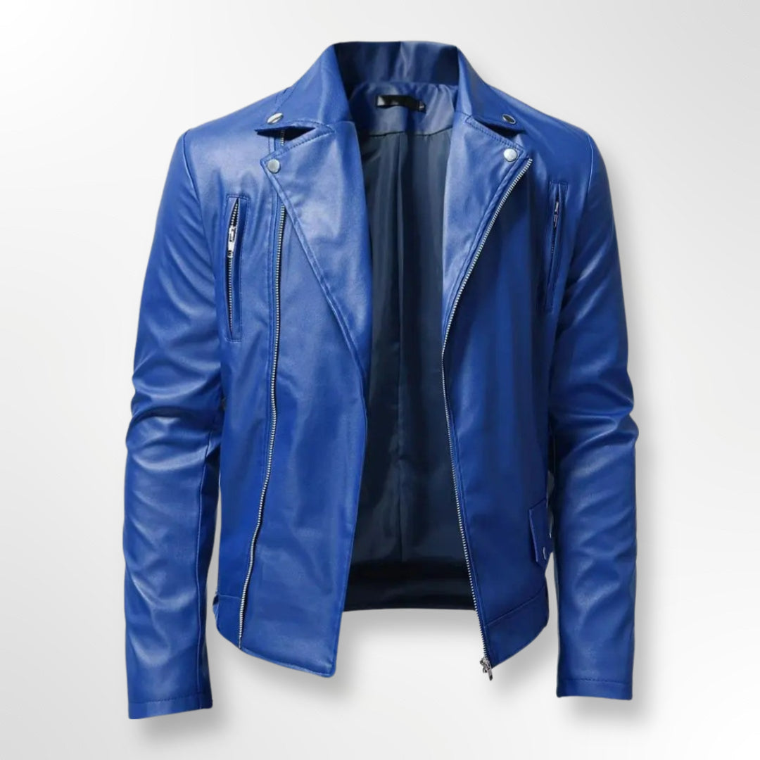 Chaqueta de Cuero Casual Mujer