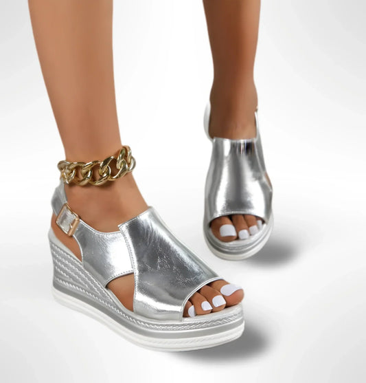 Sandalias cómodas para mujer con suela ortopédica - Vestiria