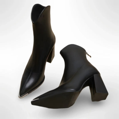Botas Chelsea Mujer con Detalle Metálico - Vestiria