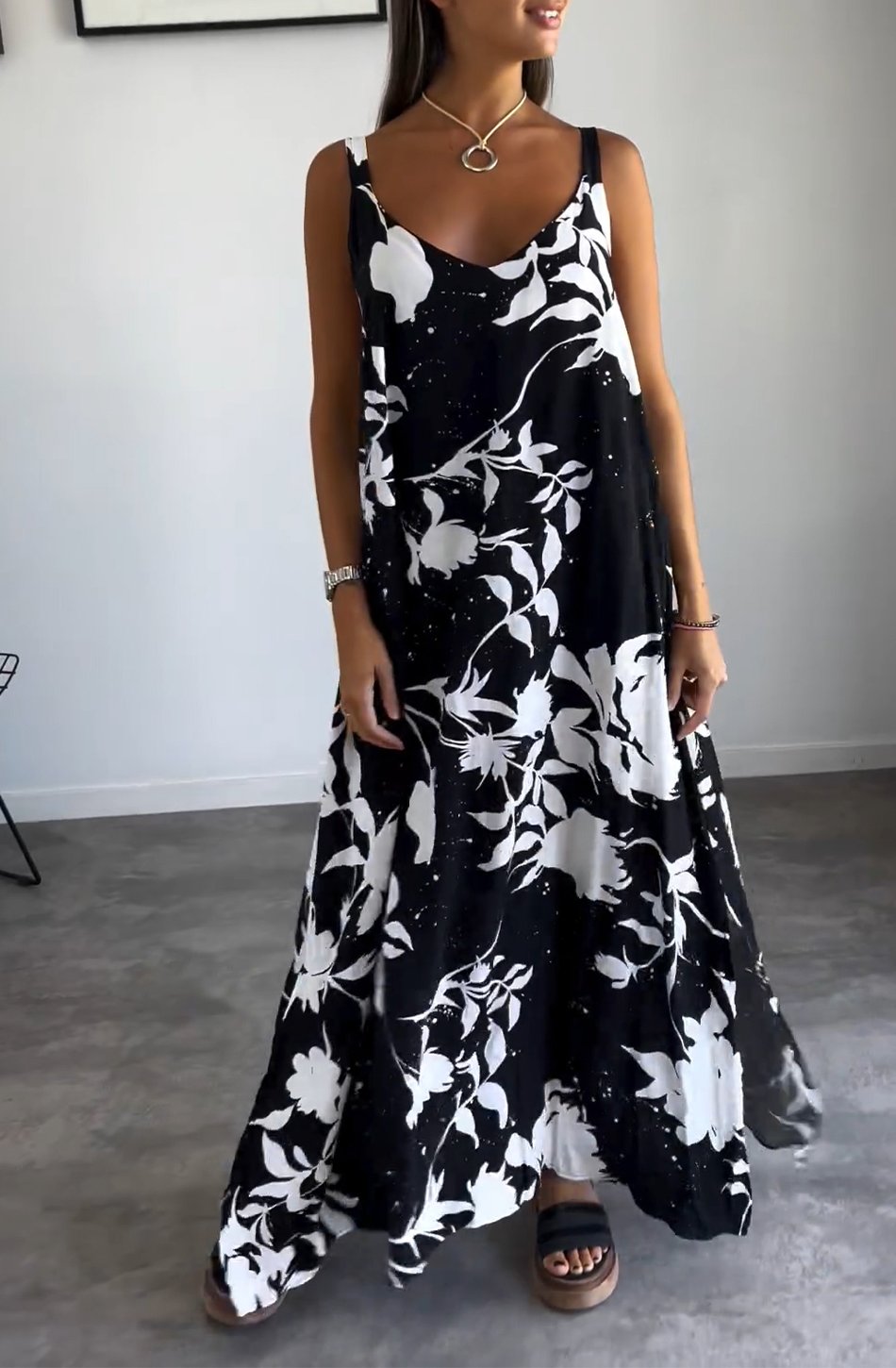 Vestido Estampado Confortable Mujer