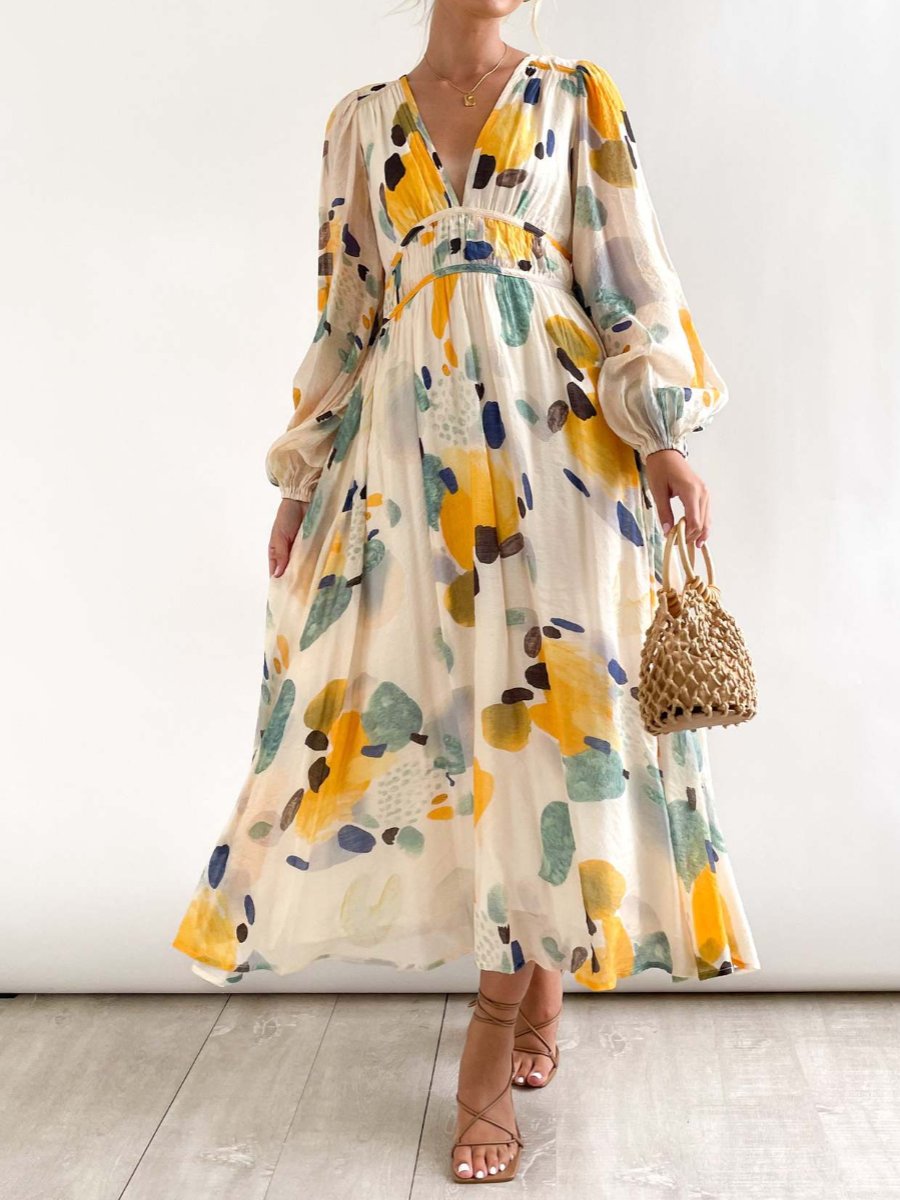 Vestido Midi Floral Chic Mujer - Vestiria