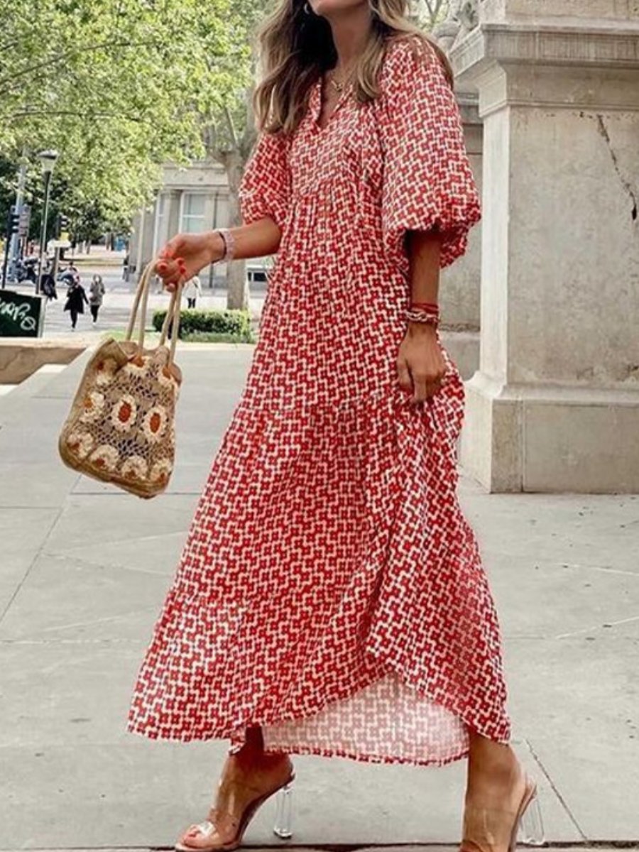 Vestido Maxi Florales Cómodo