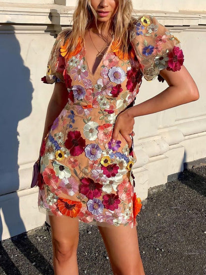 Vestido Floral Suave Color Pastel