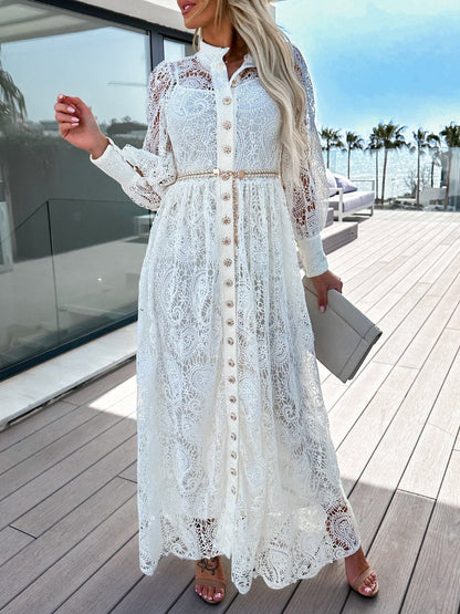 Vestido Camisero Lazada Floral - Vestiria
