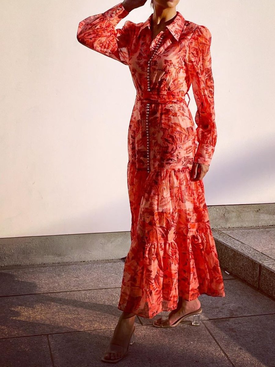 Vestido de Gasas Romanticas - Vestiria