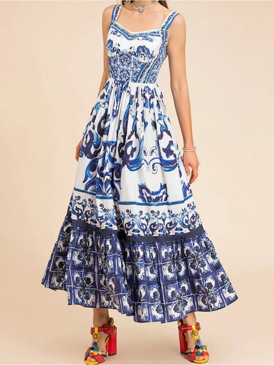 Vestido Estampado Floral Elegante - Vestiria