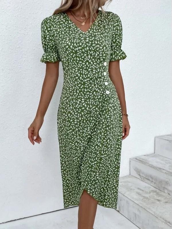 Vestido Midi Floral Verano Fresco - Vestiria