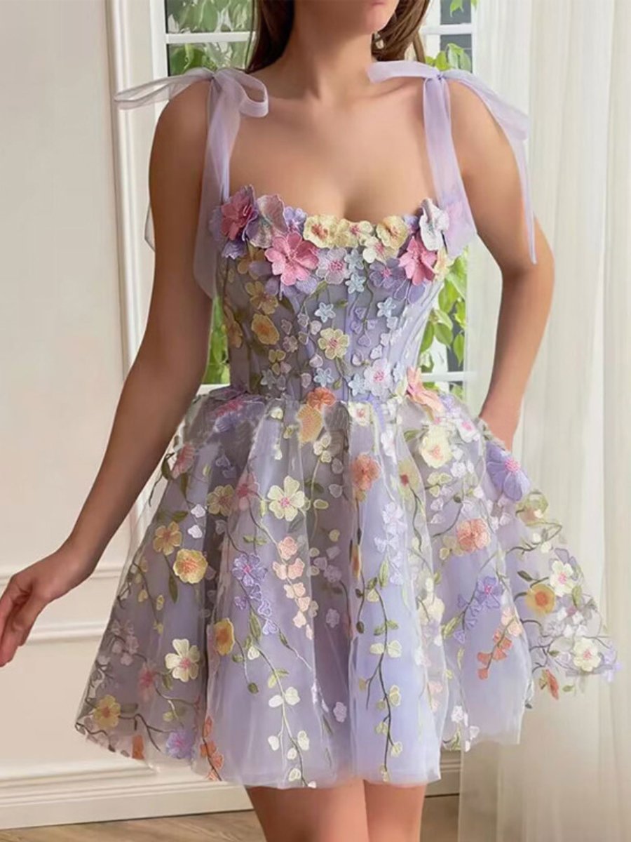 Bolsito Floral Estampado con Bolsillo - Vestiria