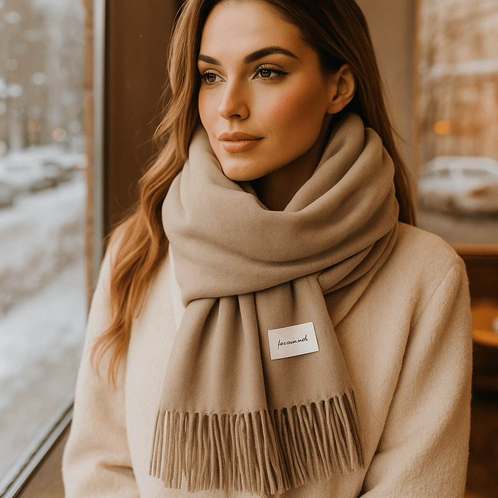 Bufanda Mujer Piel Suave Invierno