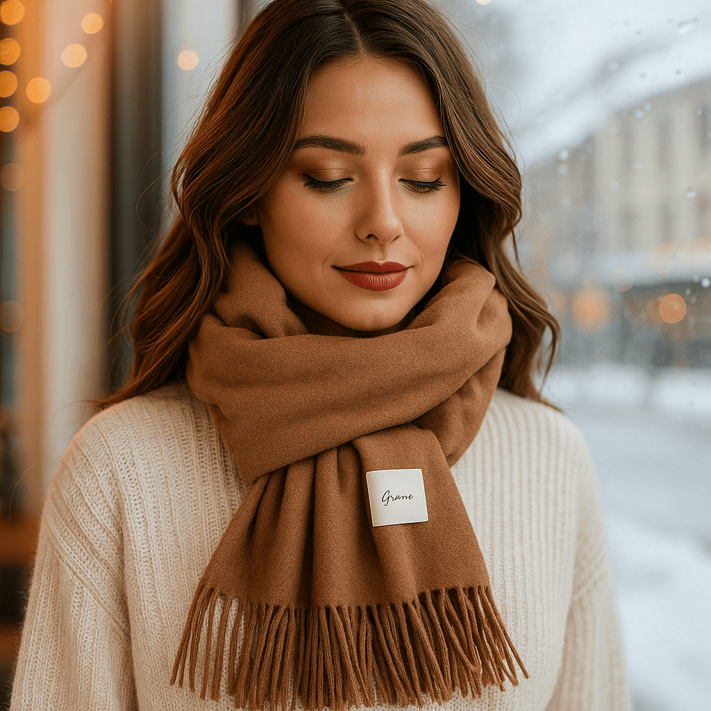 Bufanda Mujer Piel Suave Invierno