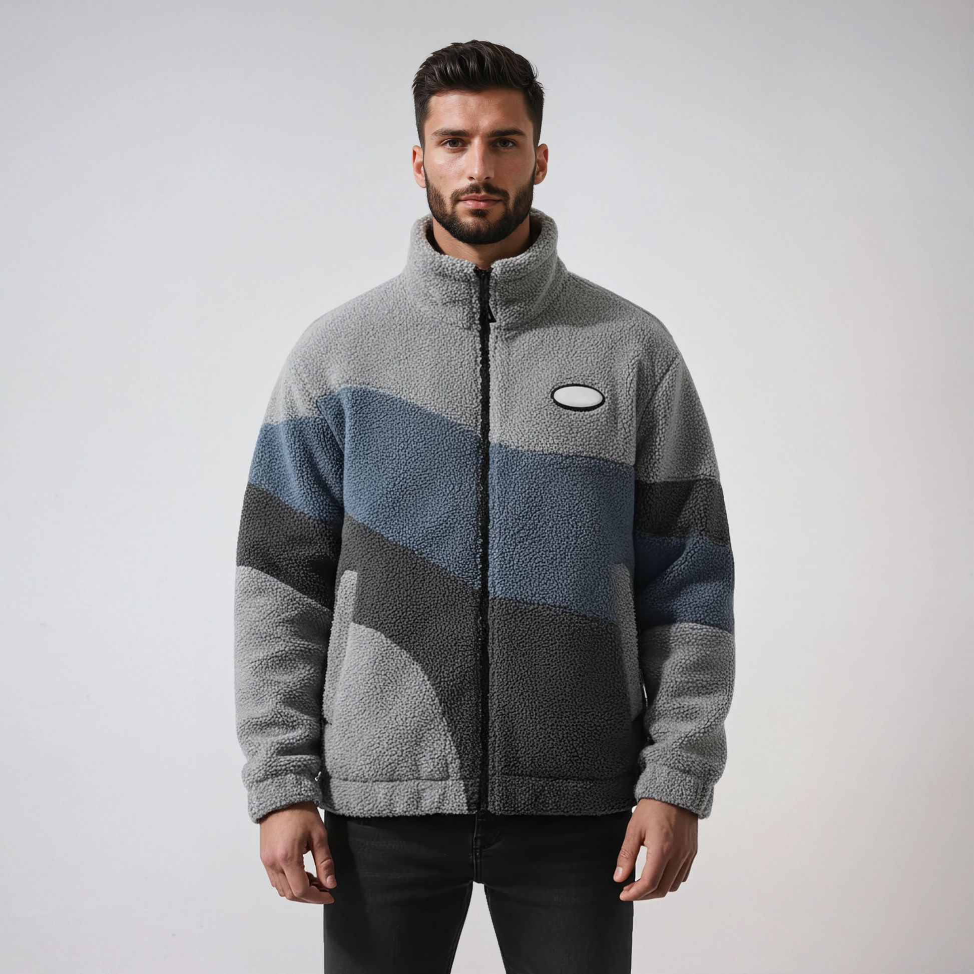 Chaqueta Hombre Vintage Tejido Polar Abrigado - Vestiria
