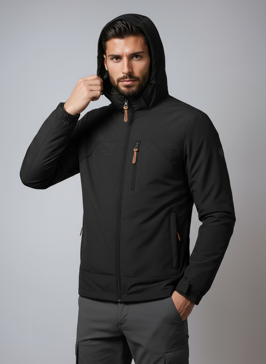 Chaqueta Hombre Impermeable Resistente al Viento