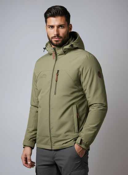 Chaqueta Hombre Impermeable Resistente al Viento