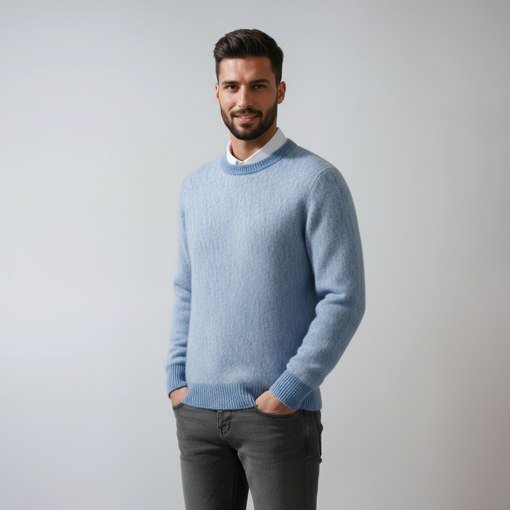 Camiseta Hombre Cuello Redondo Cómodo