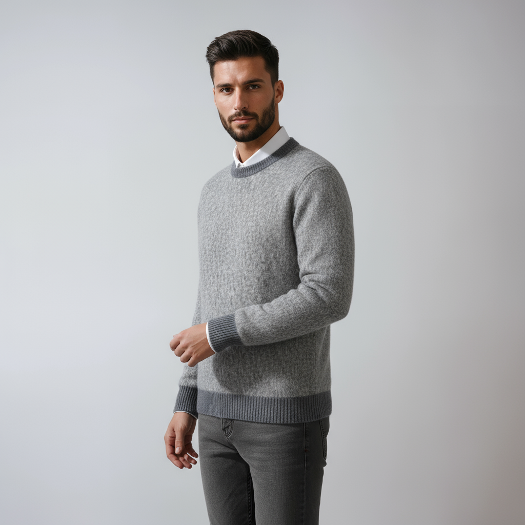 Camiseta Hombre Cuello Redondo Cómodo
