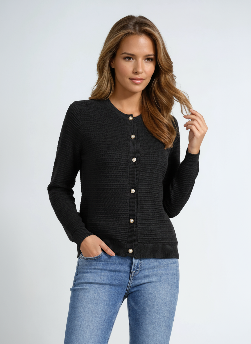 Cárdigan Mujer Botones Diseño Casual