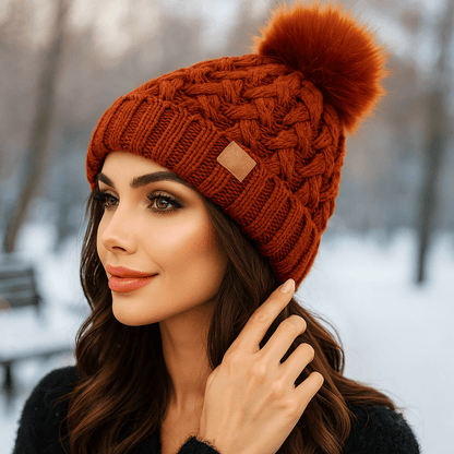 Gorra Mujer Tejido Chunco Acogedor