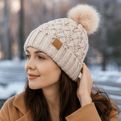 Gorra Mujer Tejido Chunco Acogedor