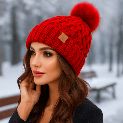 Gorra Mujer Tejido Chunco Acogedor