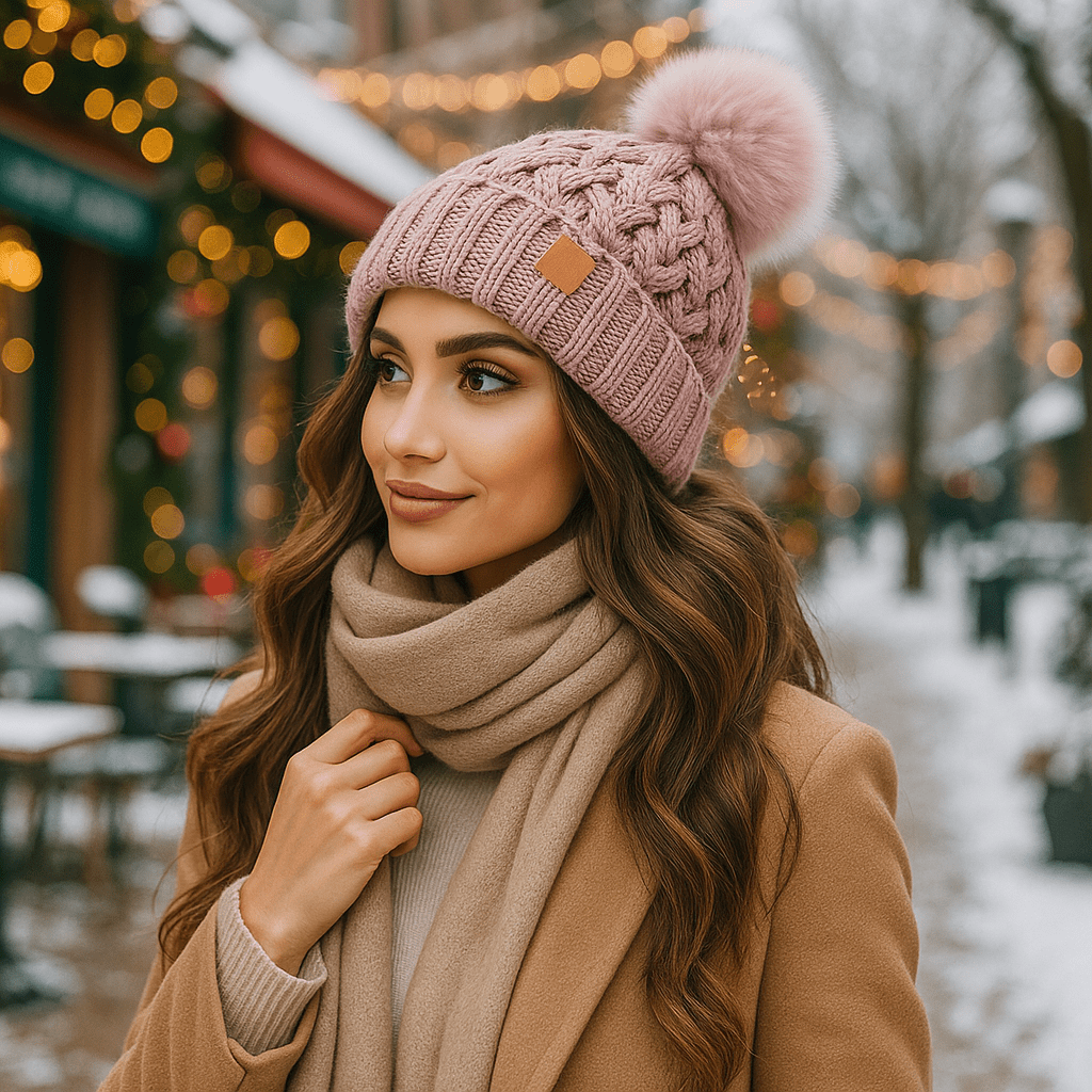 Gorra Mujer Tejido Chunco Acogedor - Vestiria