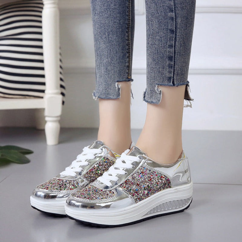 Zapatillas Deportivas Mujer Plataforma Moda París - Vestiria