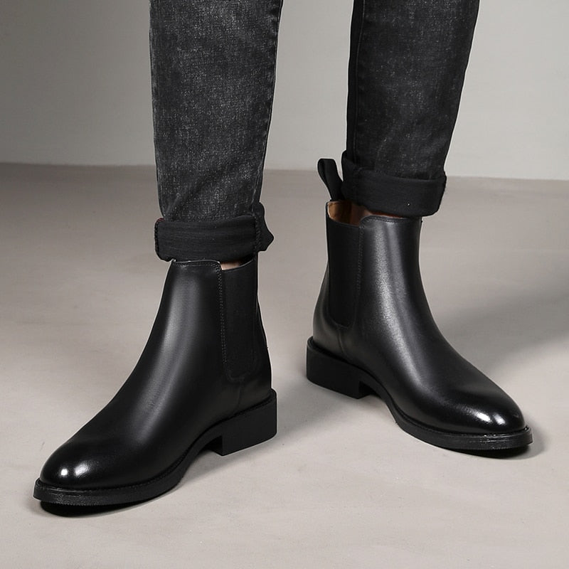 Botas Piel Hombre Elegantes Italian Style