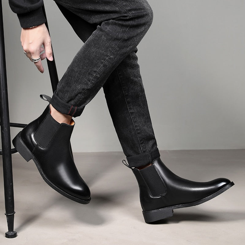 Botas Piel Hombre Elegantes Italian Style - Vestiria