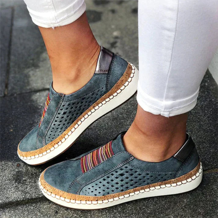 Zapatos cómodos sin cordones para mujer ortopédicos - Vestiria