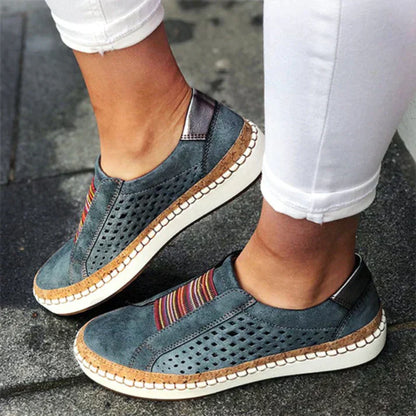 Zapatos cómodos sin cordones para mujer ortopédicos - Vestiria