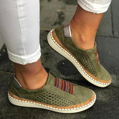 Zapatos cómodos sin cordones para mujer ortopédicos