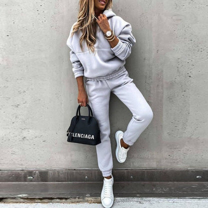 Pantalón y sudadera deportiva cálida mujer invierno - Vestiria