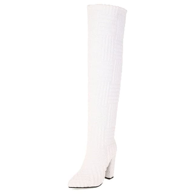 Botas Mujer Altas Piel Texturizada